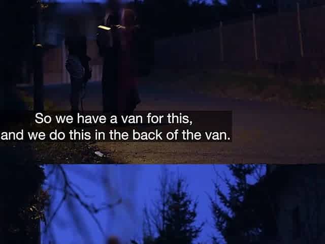 Railed In Catwoman Mask In A Van