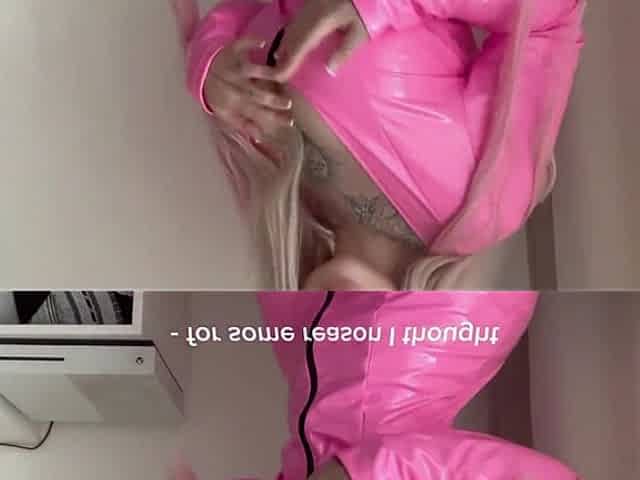 Busty Blonde in Tight Latex Gets Fucked Hard by a Big Cock
