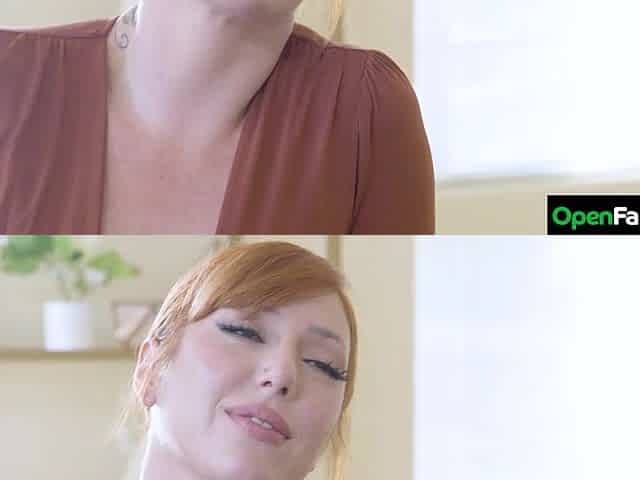 Hawt Redhead Lauren Phillips shows her sister's chap all about an Open Family