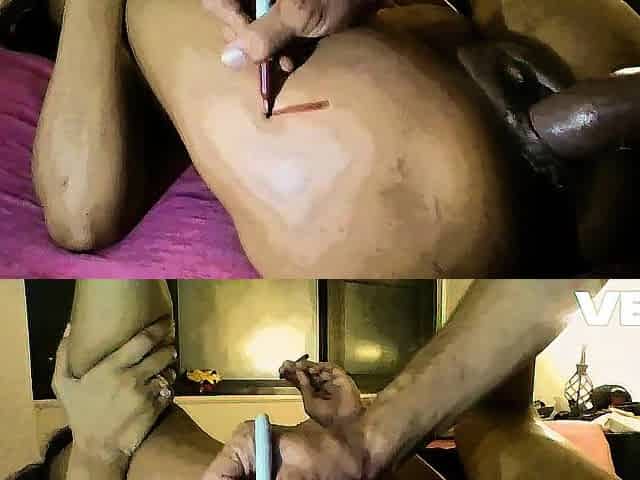 LARGE BROWN MONSTER RAMROD THICK 12 INCHES MAKES ME CUM