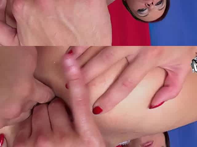 Double Anal and Glass Bottle Stretch Her Booty to the Restriction