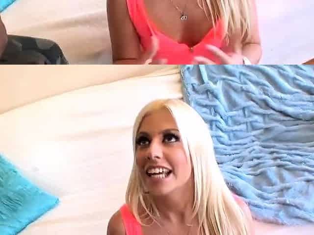 Interracial Blonde Anal Teen