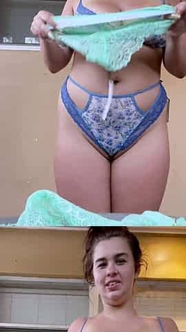 First time amateur brunette solo with dildo