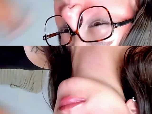 Nerdy Babe Deepthroating Huge Dick