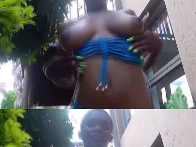 I met up with this BUSTY EBONY TEEN photographer