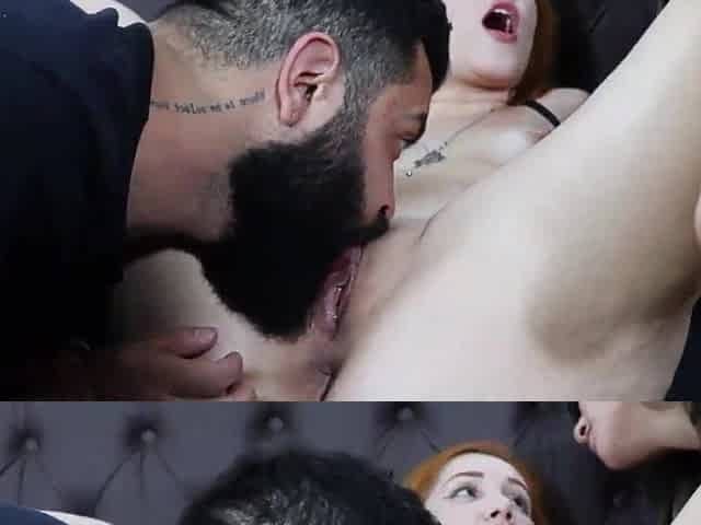 Screwing the wife's booty and the redhead with the large butt