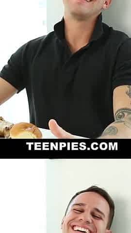 Hipanic teen filled up with jizz