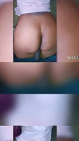 Large Bouncy Booty Backshots On The Bed