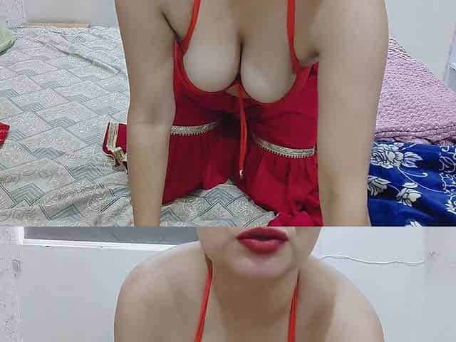 Desi in Red Dirty Talking