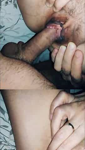 Close-up anal aperture during anal sex
