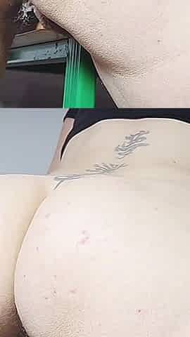 Kinky Table Rubbing for Teen Pussy and Shaking Orgasms While Home Alone