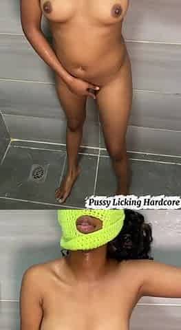 Tropical Black Lesbo Vagina Licking & Butt Licking Awakens Huge Squirt