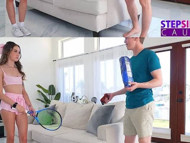 Tiny Tennis Star Daisy Fox Implores Stepbro to Cum All Over Her Ovulating Snatch