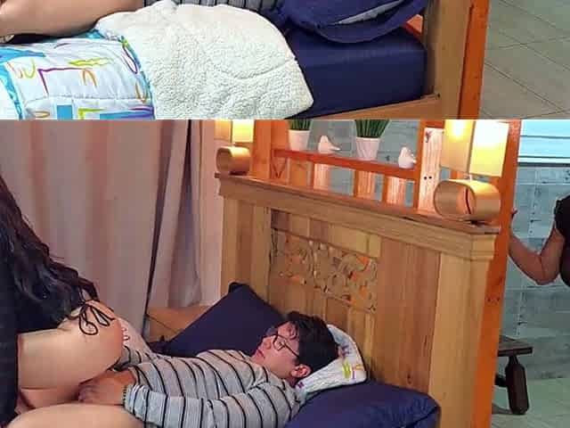 Cheating Boyfriend! He Fucked the Maid in Front of His Girlfriend!