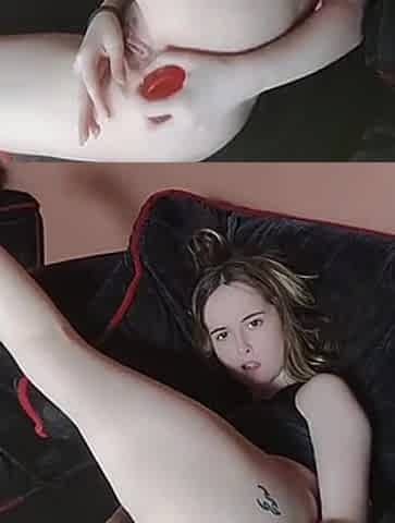 This little slut wants anal action