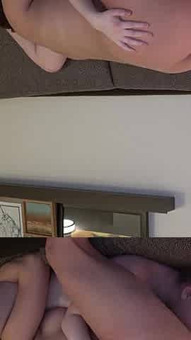 Busty Preggo 69's Midget on Cam