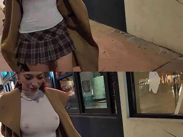 Hawt hawt wife walking topless throughout the town