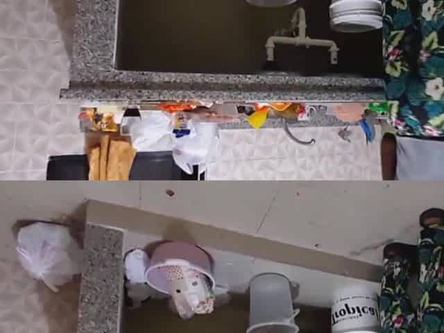 Housekeeper shows me her butt cheeks in the kitchen - Ebony booty housewife - Hot maid