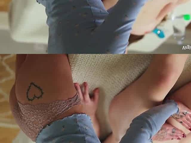 Two Tiny Babes On A First Time Girl To Girl Massage With Toys