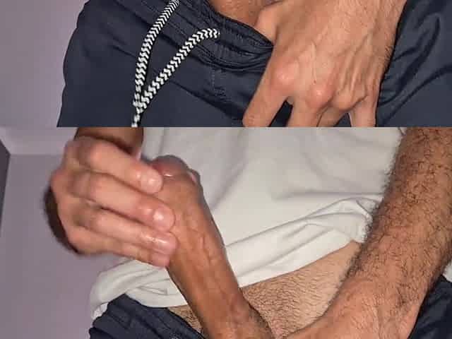 Chico latino hablando sucio mientras se masturba - Gimiendo Sperm - 4K - Hector