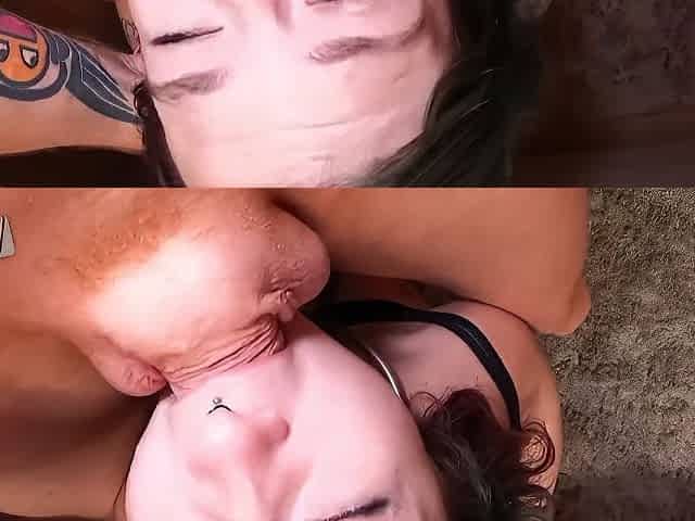 Cute Girl Gets Huge Cock Deepthroat Facial Cumshot