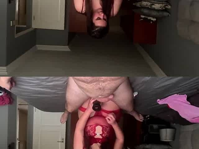 Demon sextoy used on my schlong by a hot obese wench in underware