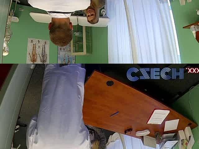 Czech Dizzy blond squirts and recieves a creampie prescription