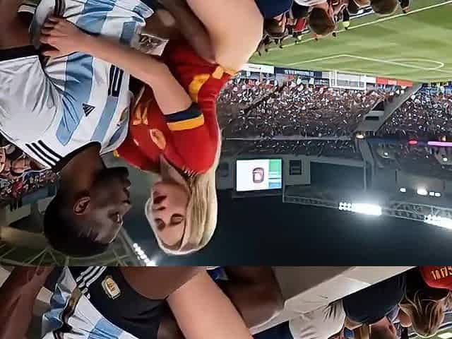 WOW Hawt! (( " ARGENTINA screw SPAIN " )) Last World Cup... in Public! Who wins? Answer in the comments! "Interracial"(IA)