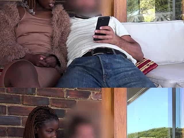 Cheating BIG TITS BLACK BABE rode my BWC