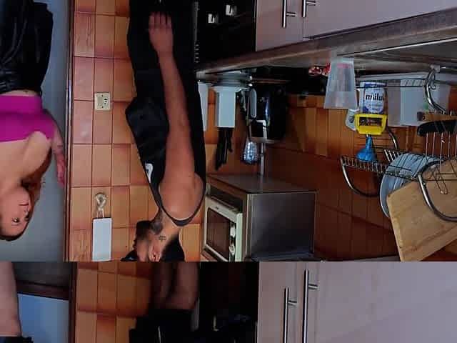 Unfaithful Wife Cheats On Husband With Neighbor In Their Kitchen