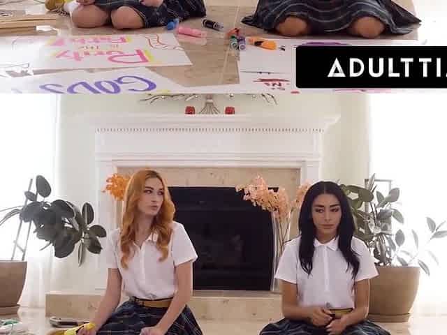 Catholic Is Almost Caught Fucking Her Older Stepbrother! - Delilah Day And Johnny Goodluck