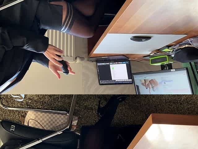 Solo Aiden Ashley masturbates in stockings