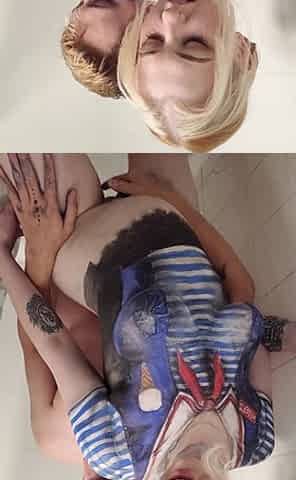 Cosplay Robin Body Paint Removal & Shower Fuck
