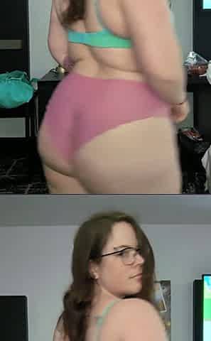 Stripping down after a long day at work