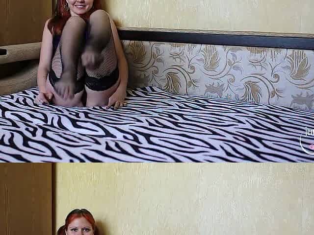 Unfathomable blow job with pretty gal in stokings