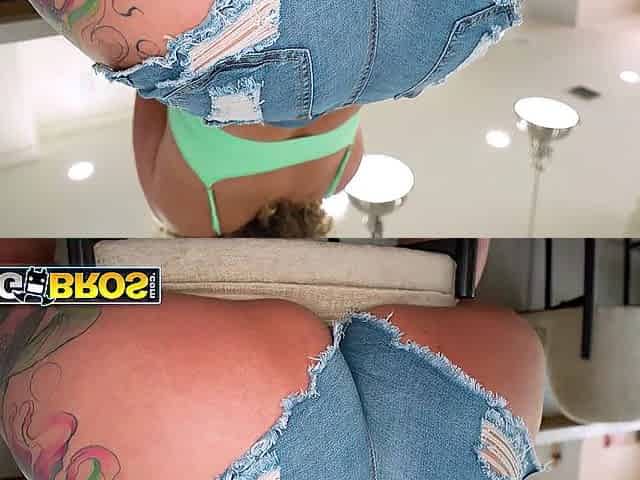 BANGBROS - Raven Thick Likes Bouncing Her Large Booty On A Schlong And Taking A Moist Load All Over Her Face