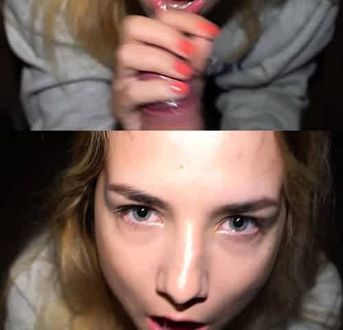 Hot amateur teen blowjob and facial HD video