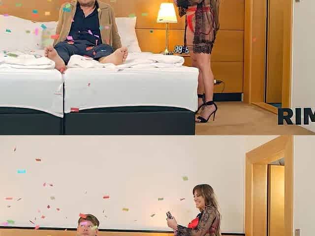 RIM4K. Analinctus romantic sex story between tattoed gal and her partner