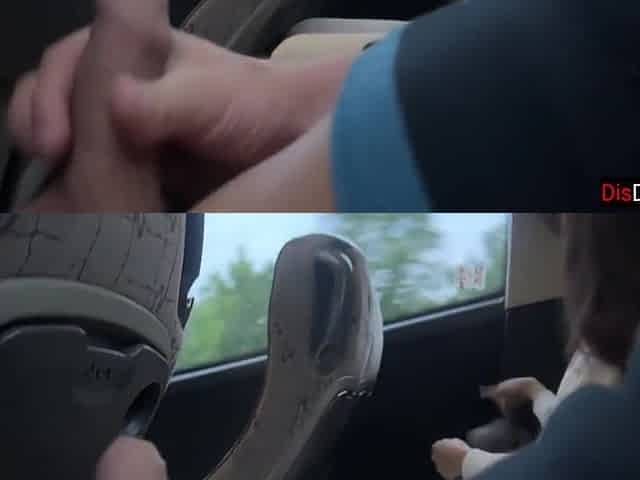 Dick Flashing - Risky Handjob In Bus Full Of People Cum By Hand