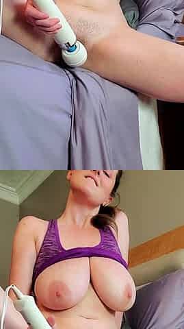 Hot amateur teen girl with big boobs toying pussy on cam