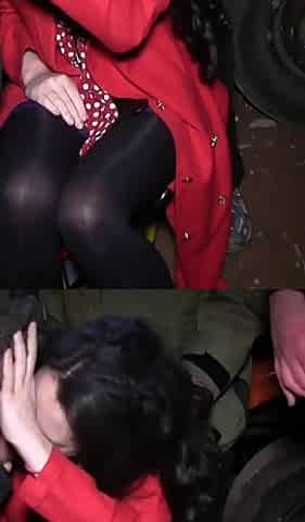Cock Loving Slut MILF Kitty Love Sucks off Some Horny Doggers in a Car Park