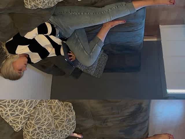 Masturbation While Watching Porn Multiple Orgasms Satisfyer Fingering Wet on Couch Solotime Time for Me