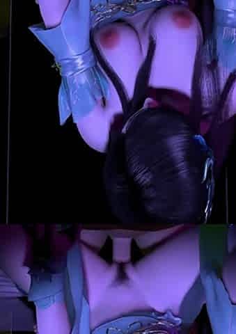 Young Lady Ride the Big Cock - 3D Animation