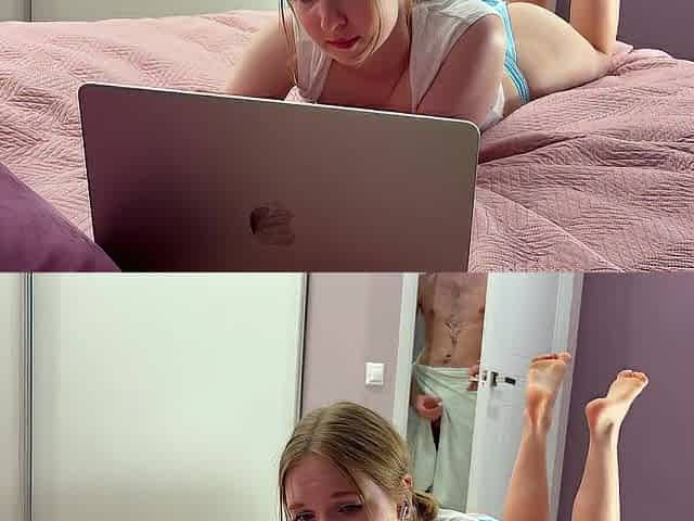 That babe Got So Sexually excited Watching Porn, This babe Plugged My Booty and Screwed Me Hard