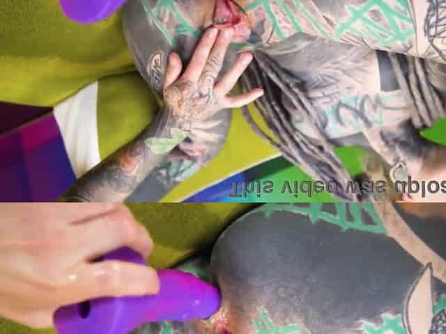 two Punk Gals Trio with Anal Gapes, Prolapse