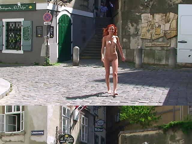 Redhead Teen Outdoor Toying