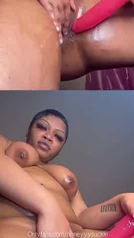 I love touching my ebony pussy