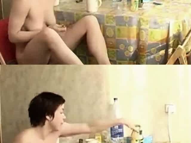 Spying on stepmom's home nudism