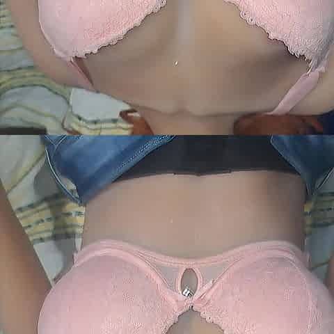Sillicone doll Fortuna in slim taut jeans on a particular stand with widen leg.Spunk flow and creampie