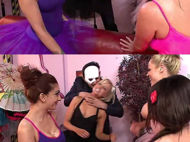 Gang Fuck Starring Mai Bailey, Cindy Behr, Anna Lovato And Charley Green